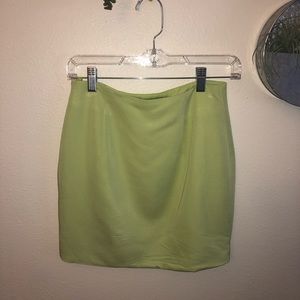 Lime green pencil skirt